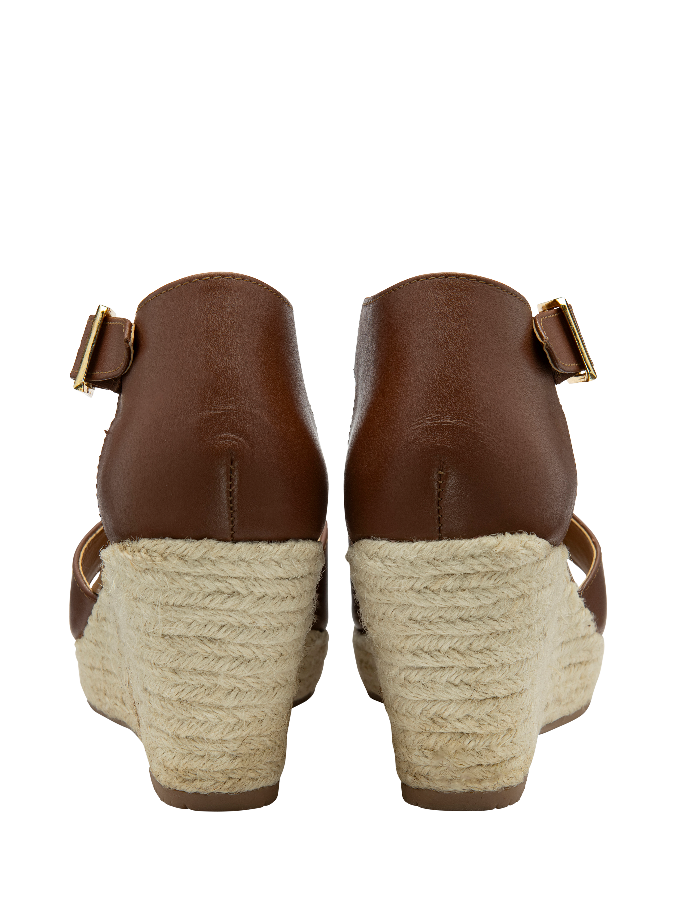 Product image 3 of 4, which shows Ravel Belby Leather Wedge Heel Espadrille Sandals, Tan, 3