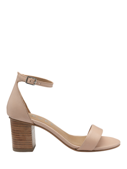 Ravel Callie Leather Block Heel Sandals, Pink