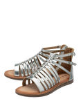 Ravel Etton Leather Gladiator Sandals, Silver