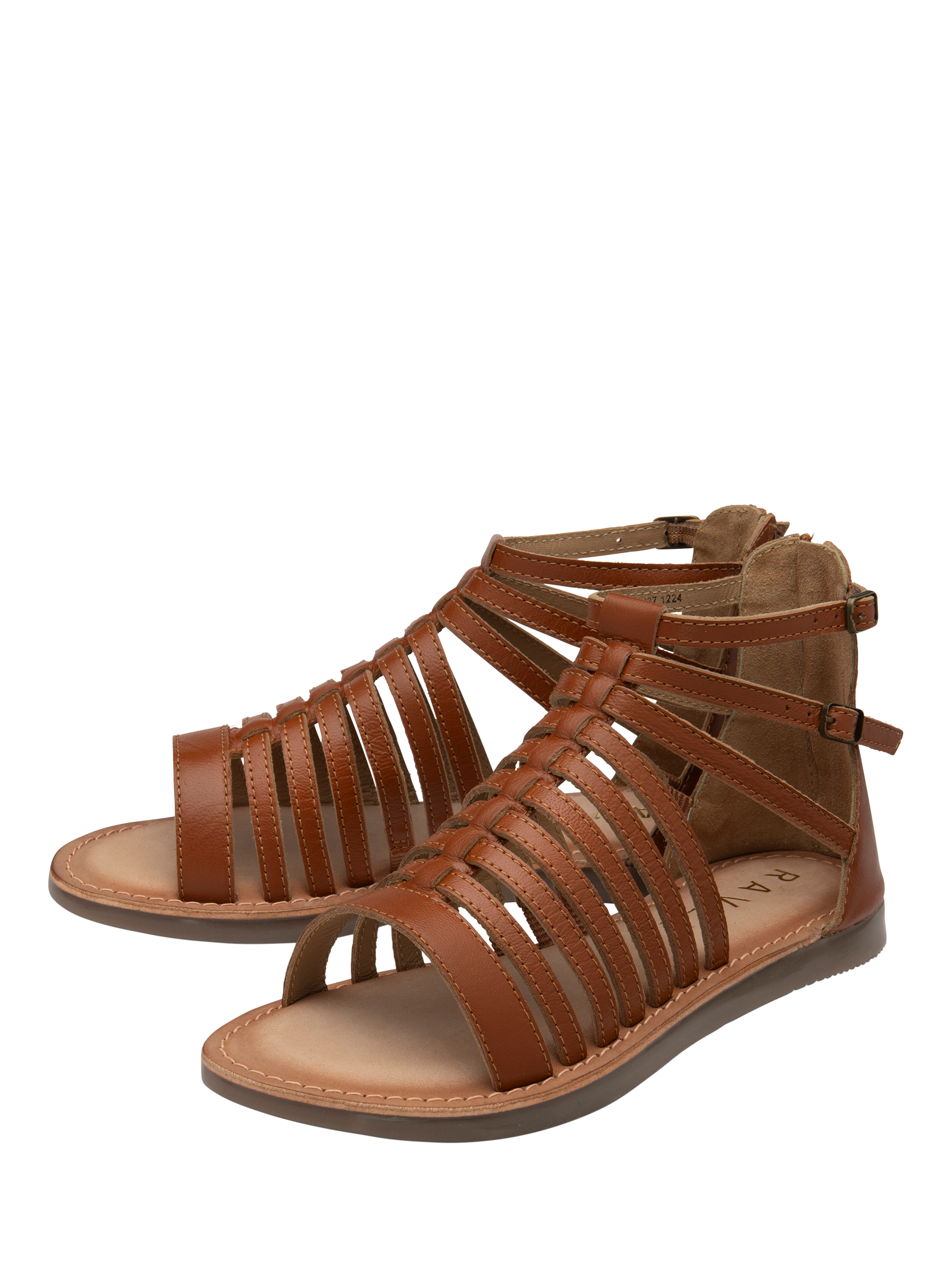 Product image 2 of 4, which shows Ravel Etton Leather Gladiator Sandals, Tan, 3