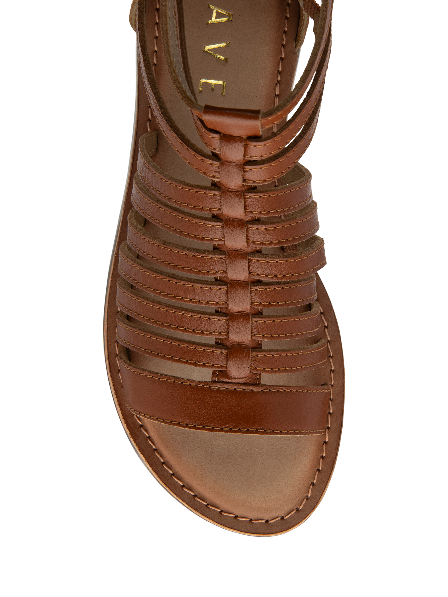 Product image 4 of 4, which shows Ravel Etton Leather Gladiator Sandals, Tan, 3
