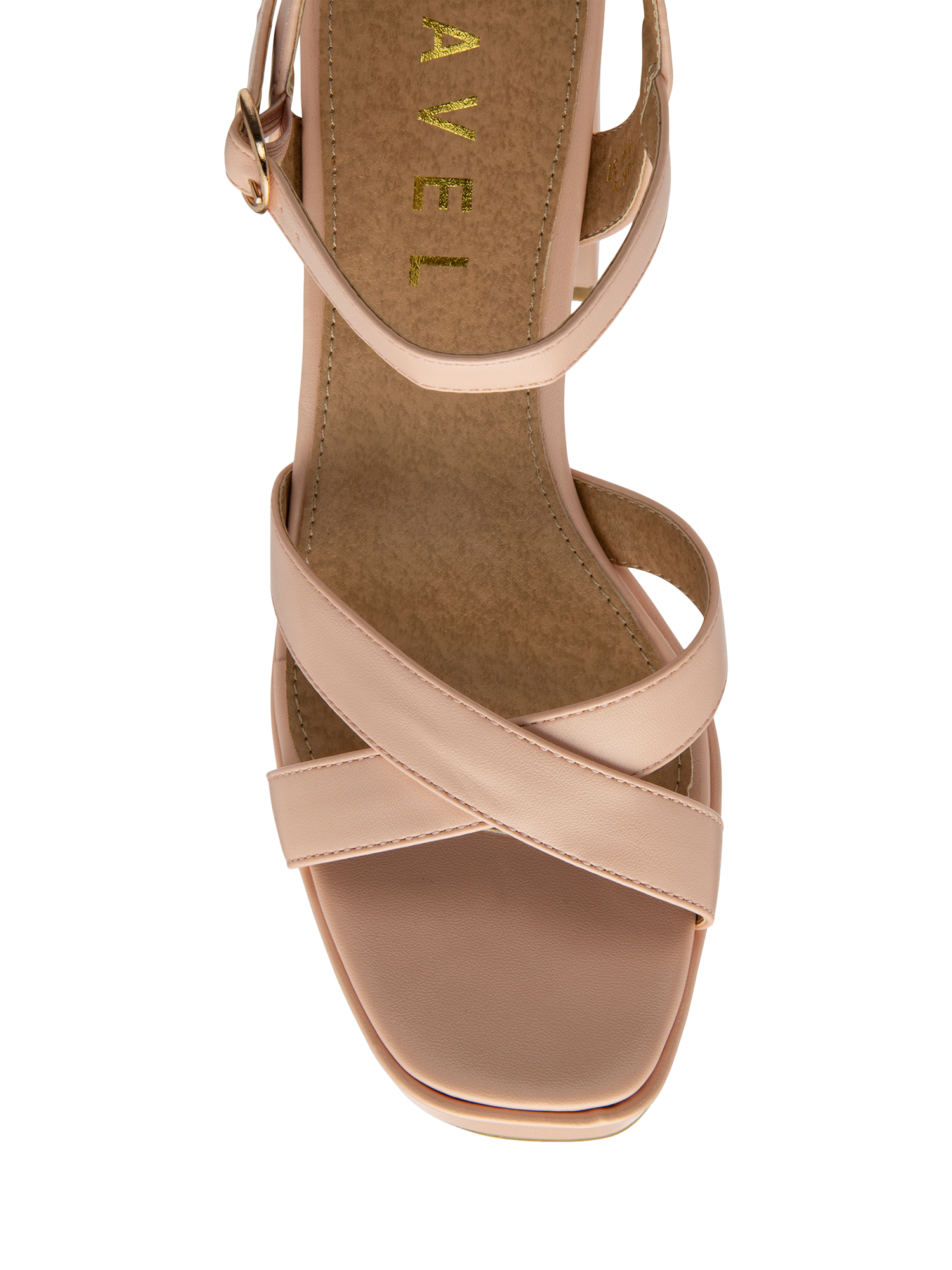 Product image 4 of 4, which shows Ravel Farran Block Heel Sandals, Pink, 3