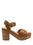 Ravel Ghent Block Heeled Open Toe Sandals, Tan