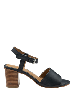 Ravel Henty Leather Block Heeled Sandals, Navy