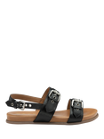 Ravel Sorbie Leather Buckle Strap Sandals