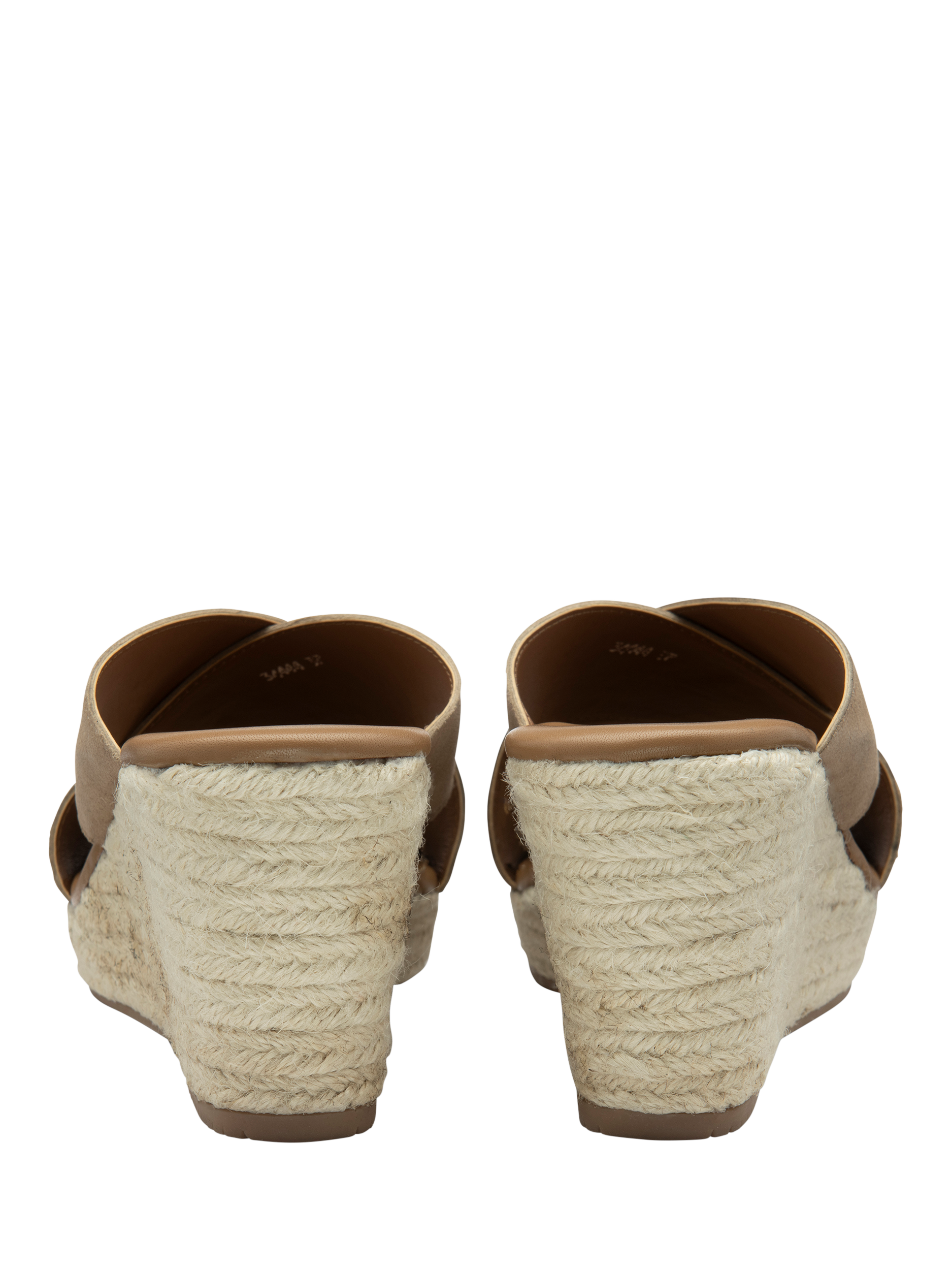 Product image 3 of 4, which shows Ravel Morley Suede Wedge Heeled Mule Sandals, Sand, 3