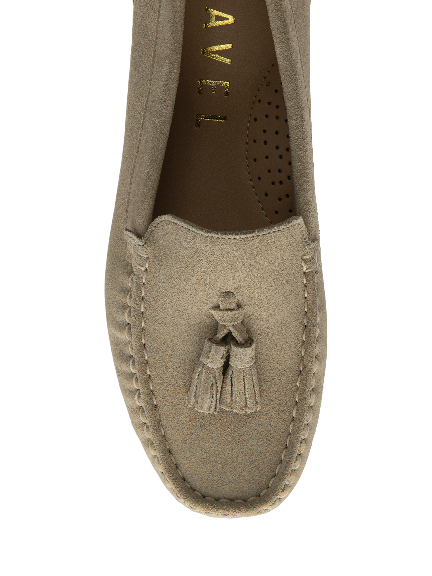 Product image 4 of 4, which shows Ravel Bute Leather Loafers, Taupe, 4