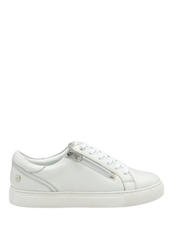 Ravel Gage Leather Zip Detail Trainers, White