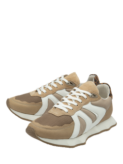 Ravel Innes Leather Trainers, Beige - view 2, Beige