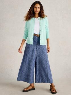 White Stuff Lulu Organic Cotton Cardigan, Light Blue