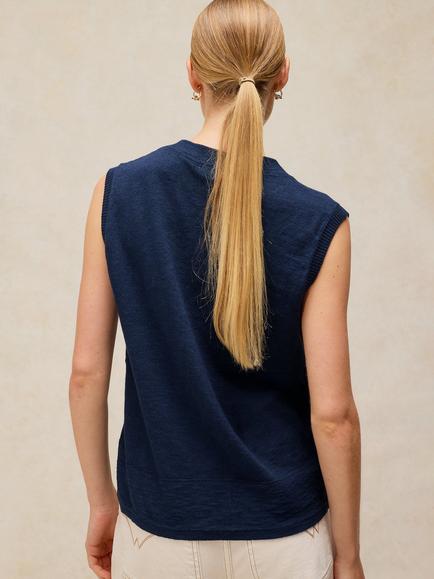White Stuff Naria Tank, Dark Navy - view 2, Dark Navy