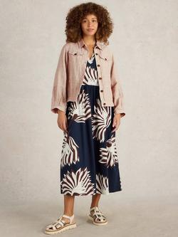 White Stuff Camille Linen Jacket, Light Natural, Light Natural