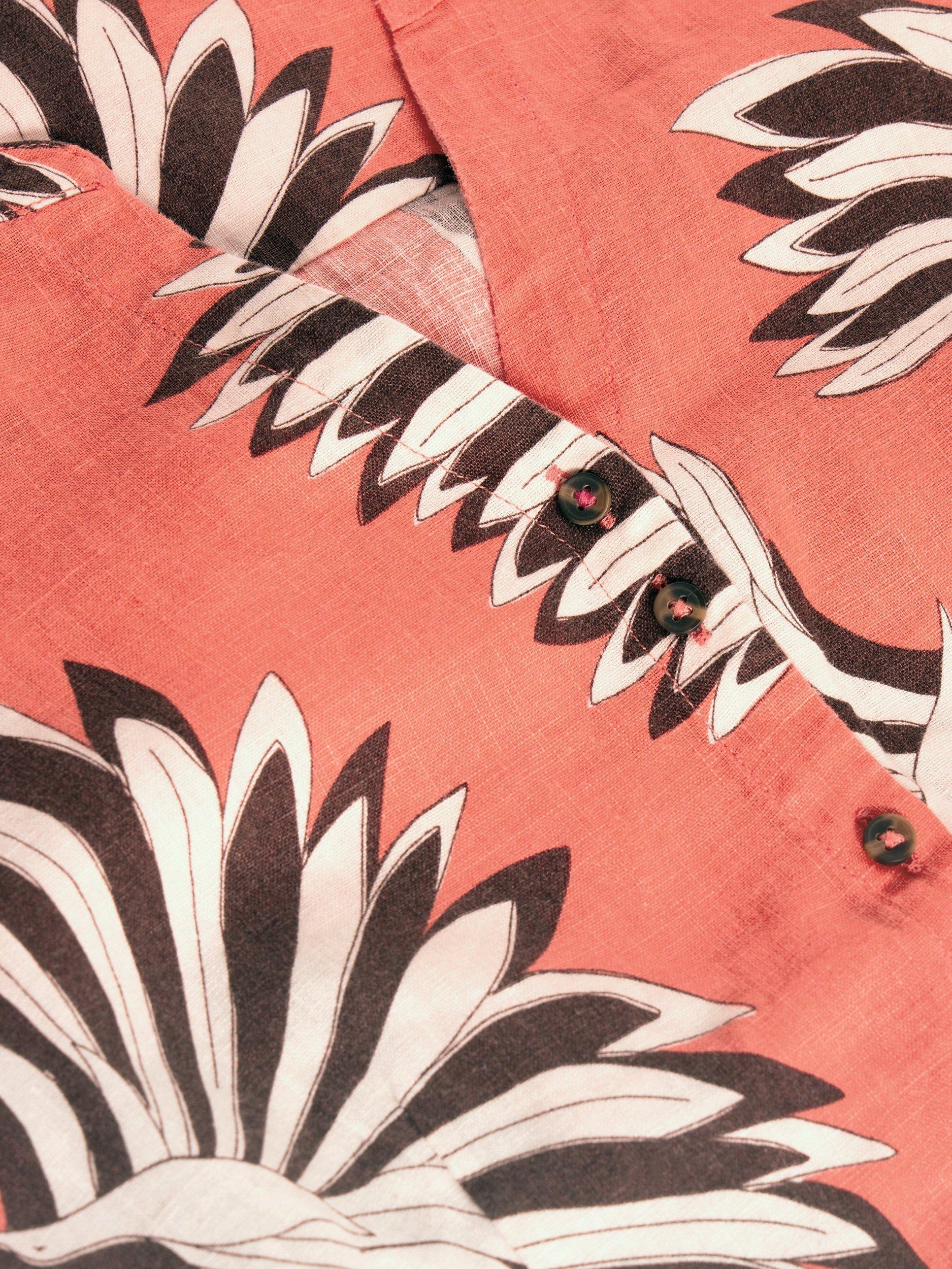 Product image 6 of 6, which shows White Stuff Iris Floral Midi Dress, Orange, 8