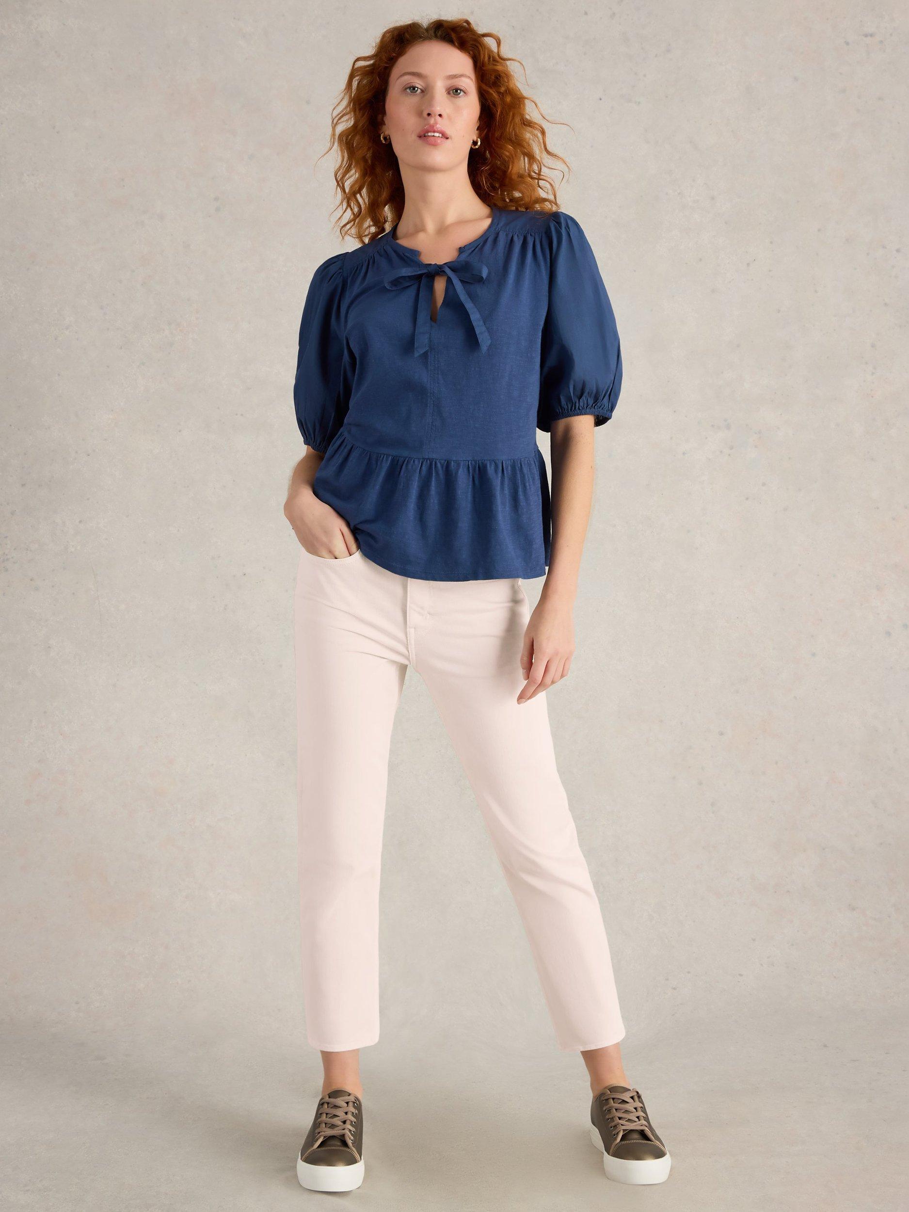 Product image 1 of 6, which shows White Stuff Blake Straight Leg Jeans, Natural White, 6S