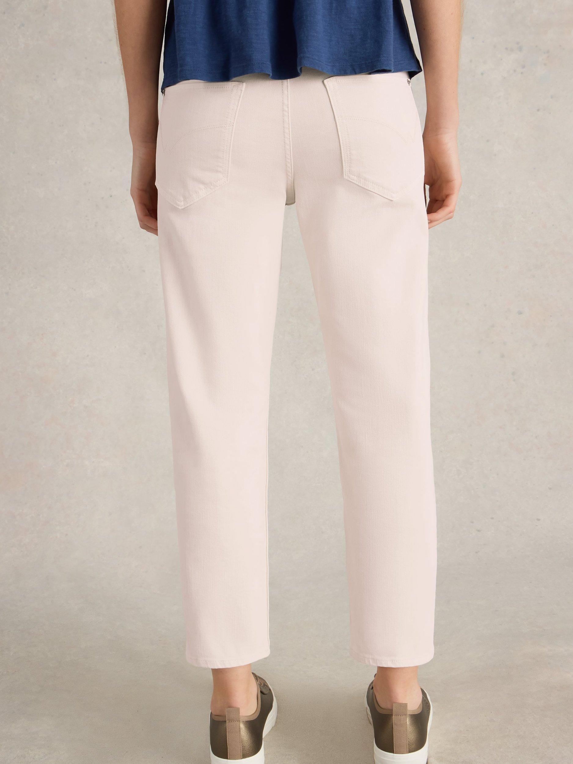 Product image 2 of 6, which shows White Stuff Blake Straight Leg Jeans, Natural White, 6S