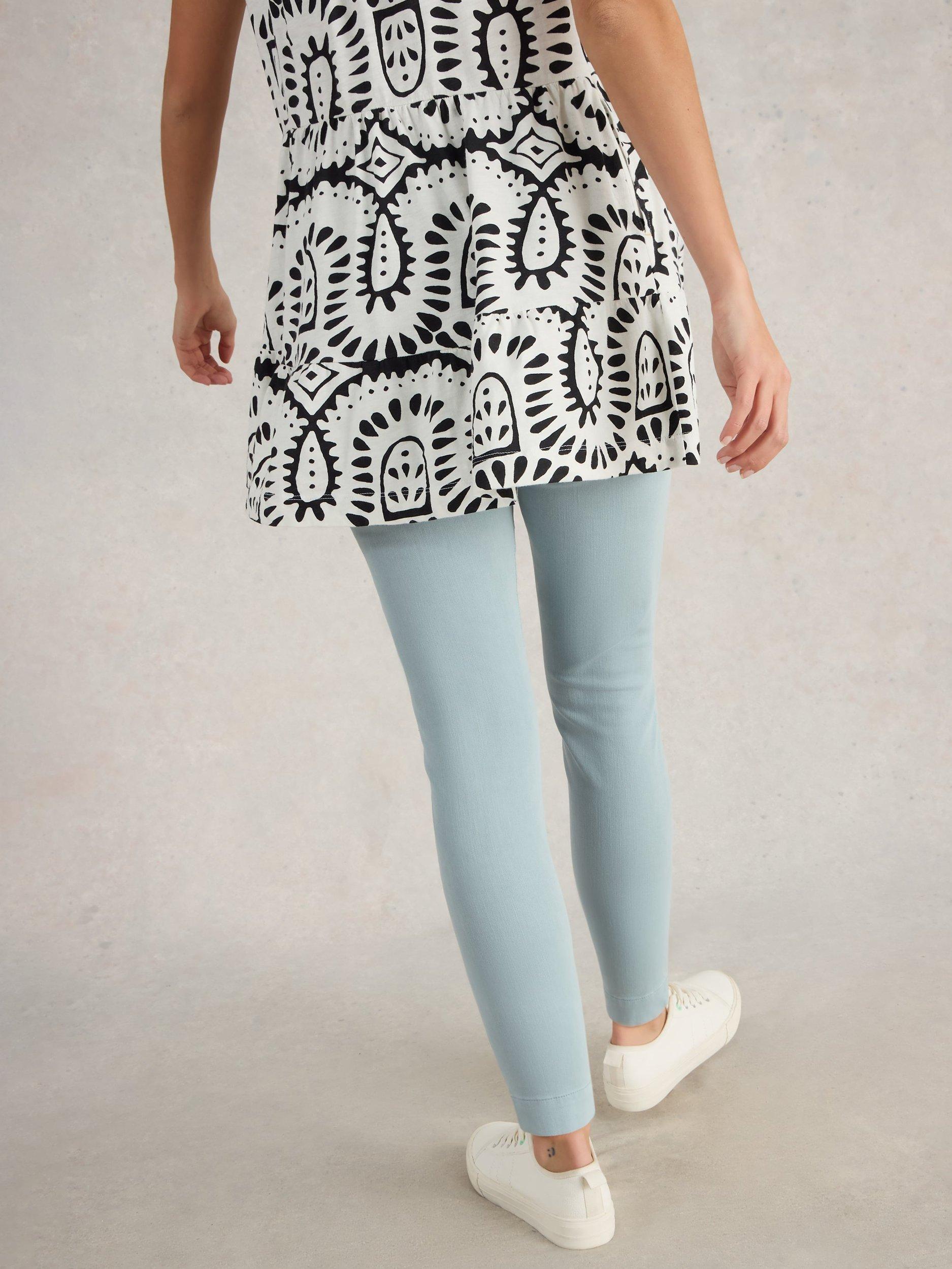Product image 2 of 6, which shows White Stuff Janey Jeggings, Mid Blue, 10R
