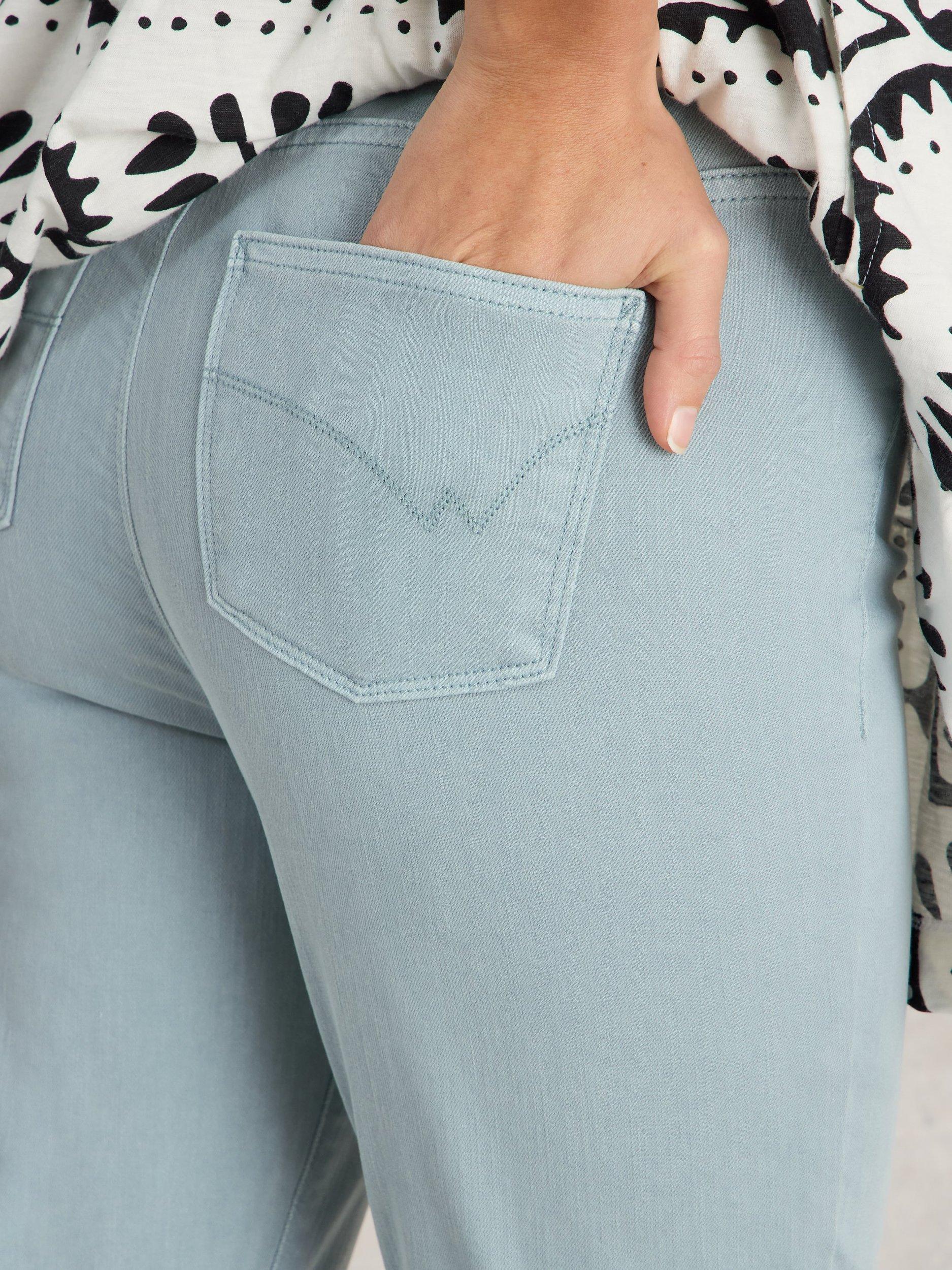 Product image 3 of 6, which shows White Stuff Janey Jeggings, Mid Blue, 10R