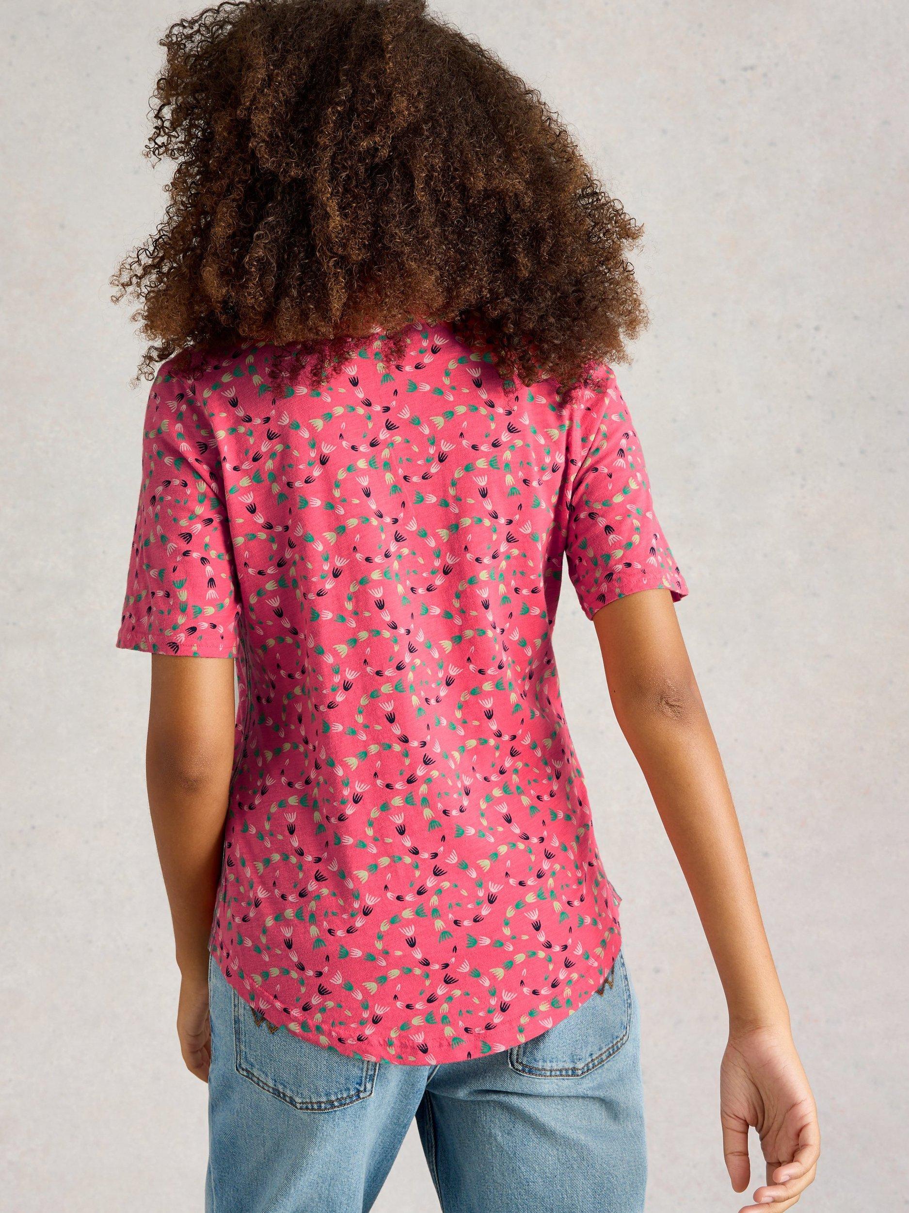 Product image 2 of 6, which shows White Stuff Annie Floral Button Down Shirt, Coral Orange, 24