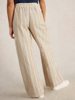 White Stuff Belle Stripe Elasticated Drawstring Trousers, White - view 2, White