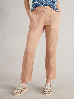 White Stuff Blaire Cropped Trousers, Dark Natural - view 2, Dark Natural