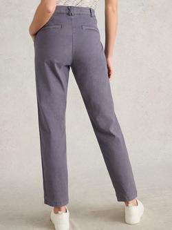 White Stuff Twister Organic Cotton Rich Chinos - view 2, Mid Purple