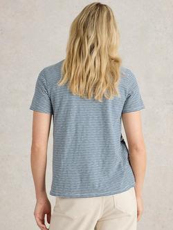 White Stuff Abbie Floral Crew T-Shirt, Ivory/Multi - view 2, Ivory/Multi