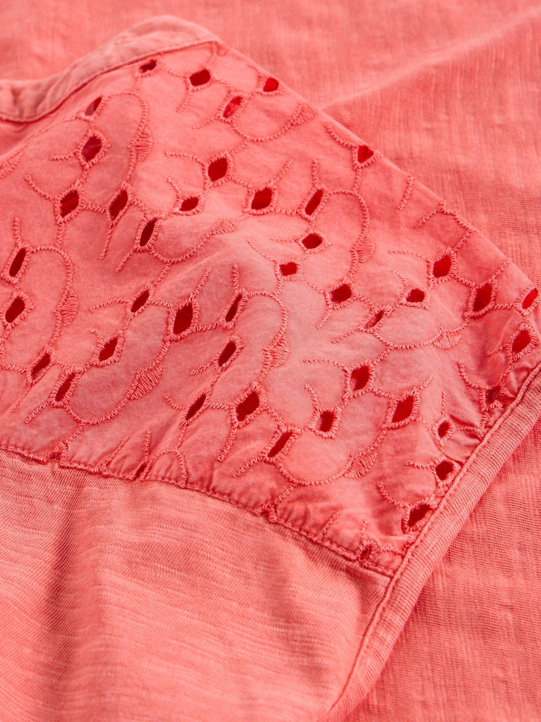 Product image 6 of 6, which shows White Stuff Dina Organic Cotton Tank Top, Orange, 6