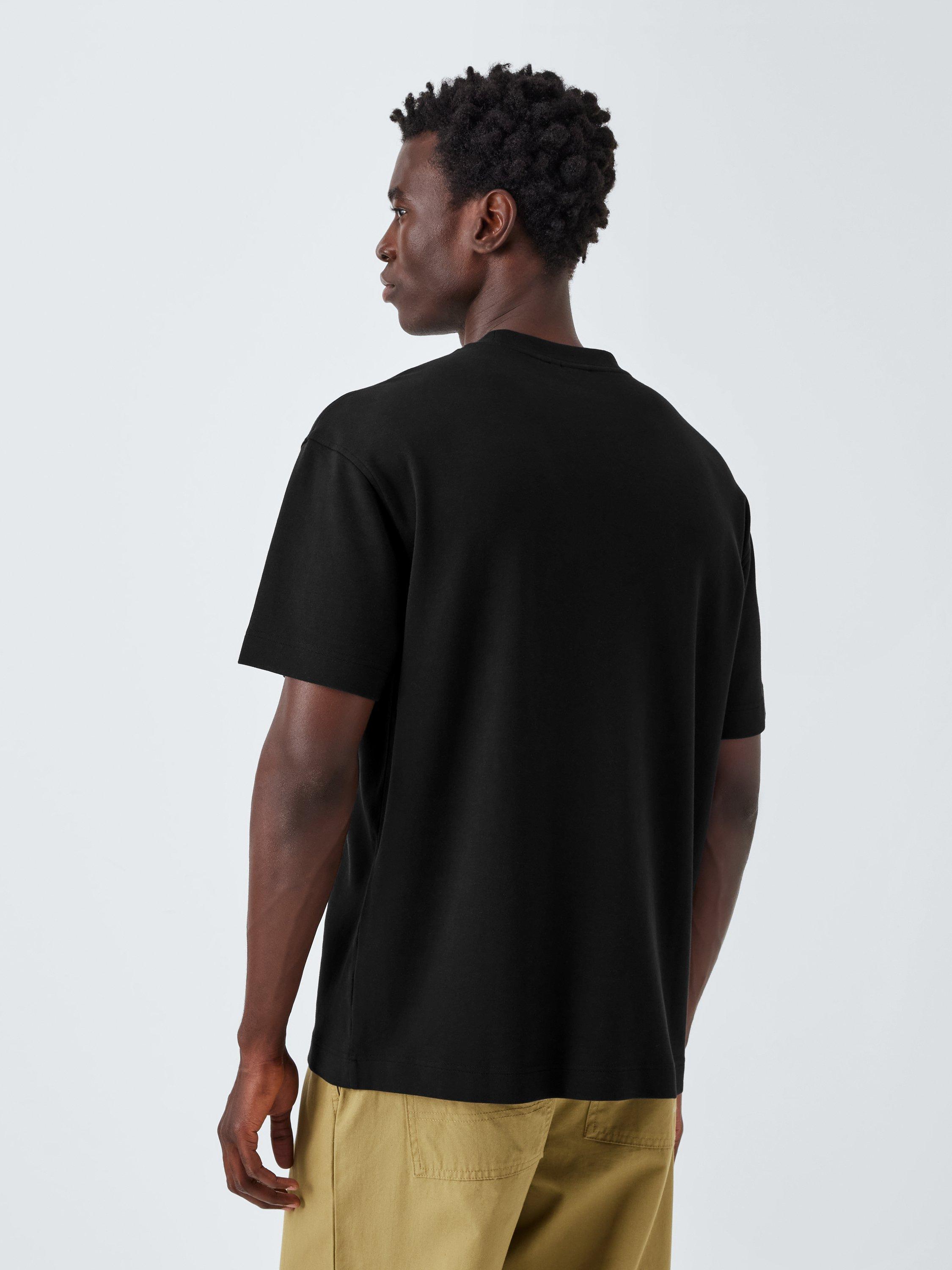 Product image 2 of 6, which shows Kin Nylon Pocket Cotton T-Shirt, Black, S