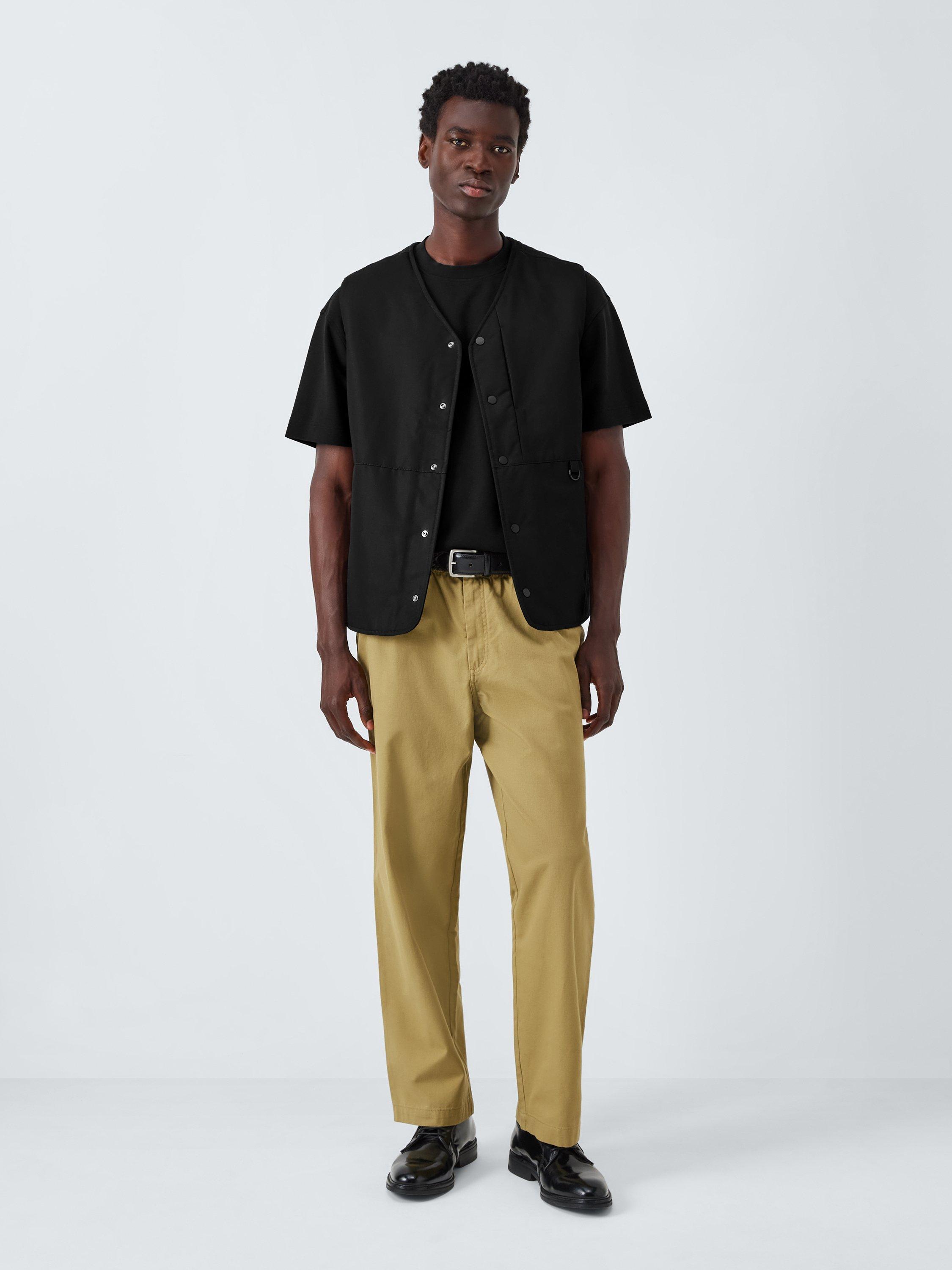 Product image 3 of 6, which shows Kin Nylon Pocket Cotton T-Shirt, Black, S