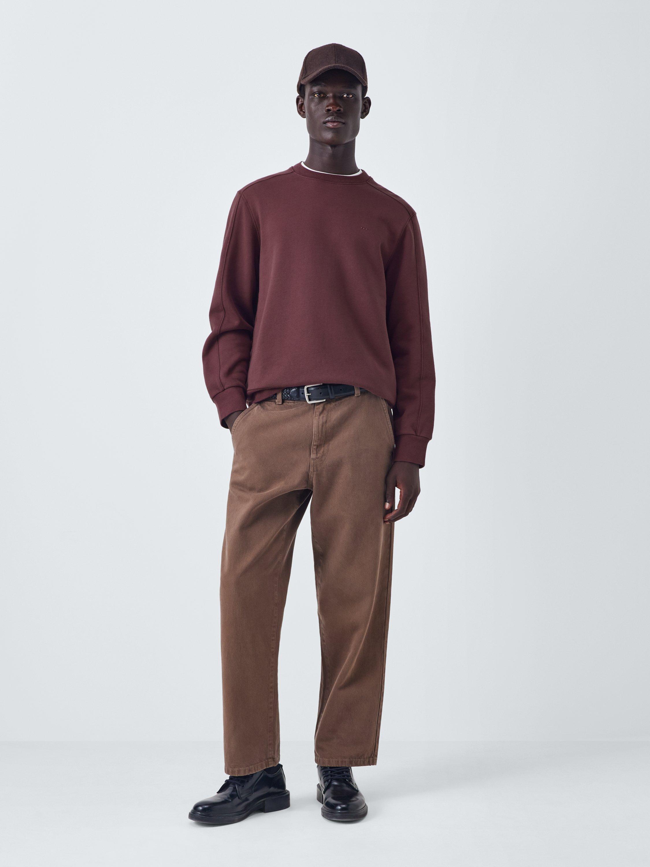 Product image 3 of 6, which shows Kin Logo Cotton Blend Jumper, Catawba Grape, S