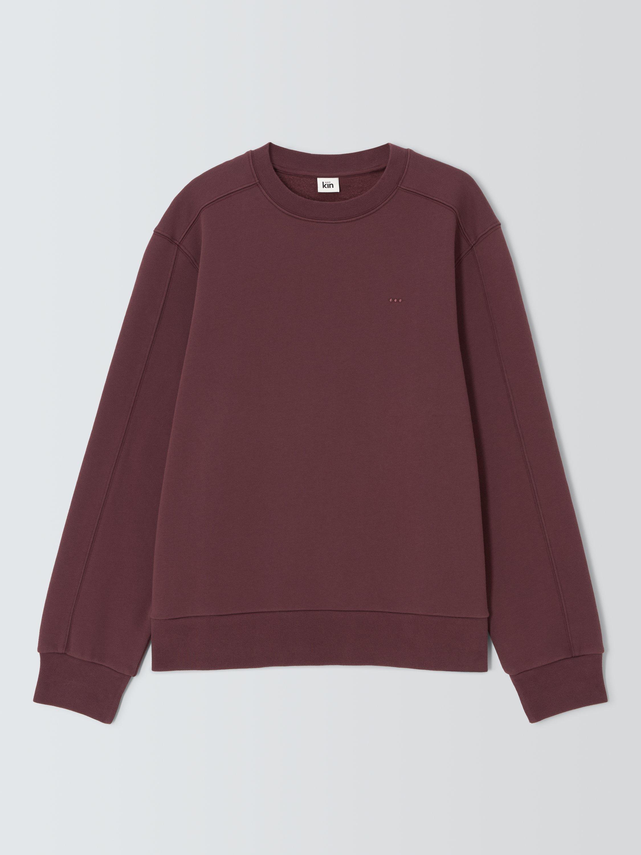 Product image 4 of 6, which shows Kin Logo Cotton Blend Jumper, Catawba Grape, S