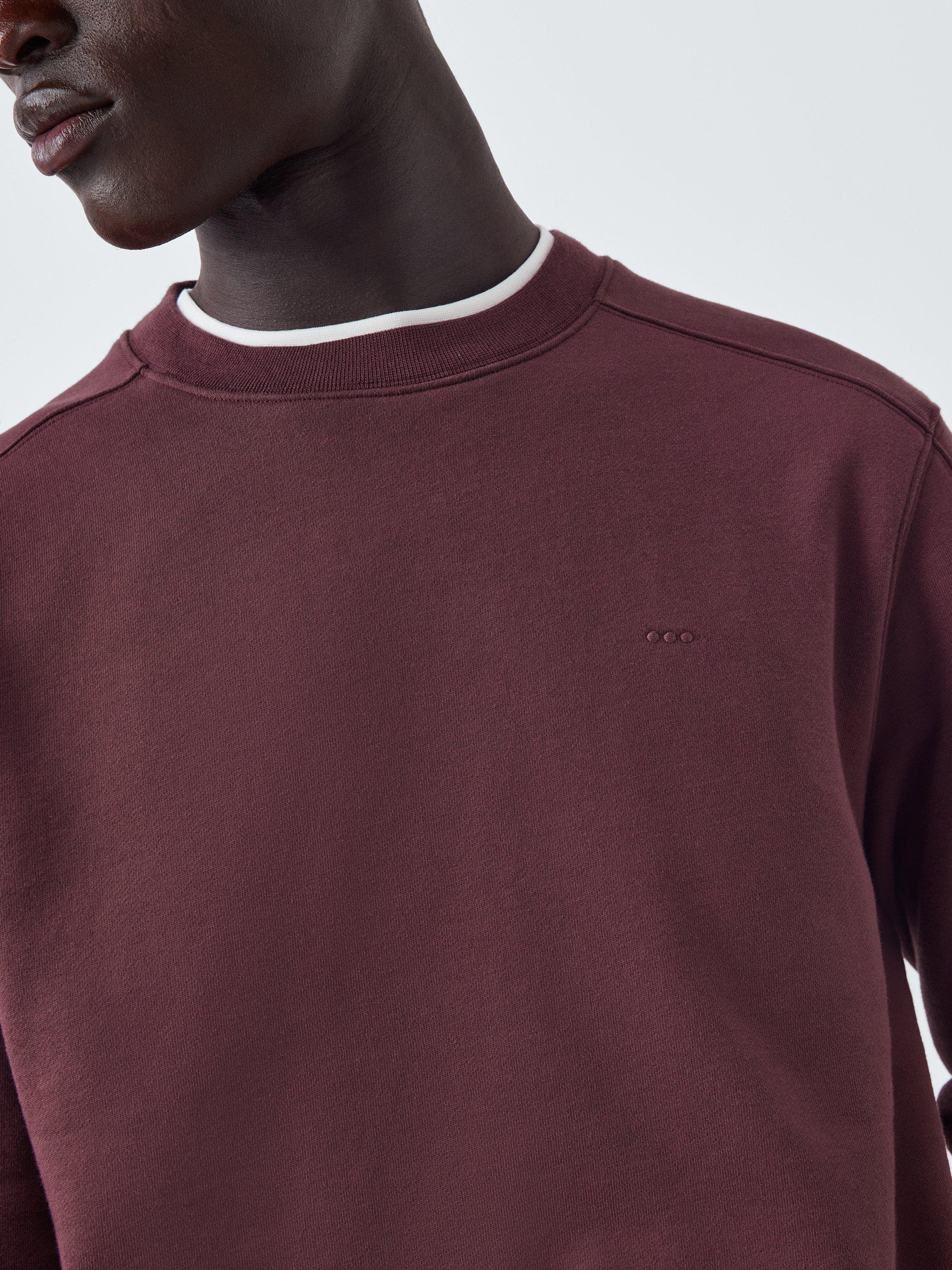 Product image 5 of 6, which shows Kin Logo Cotton Blend Jumper, Catawba Grape, S