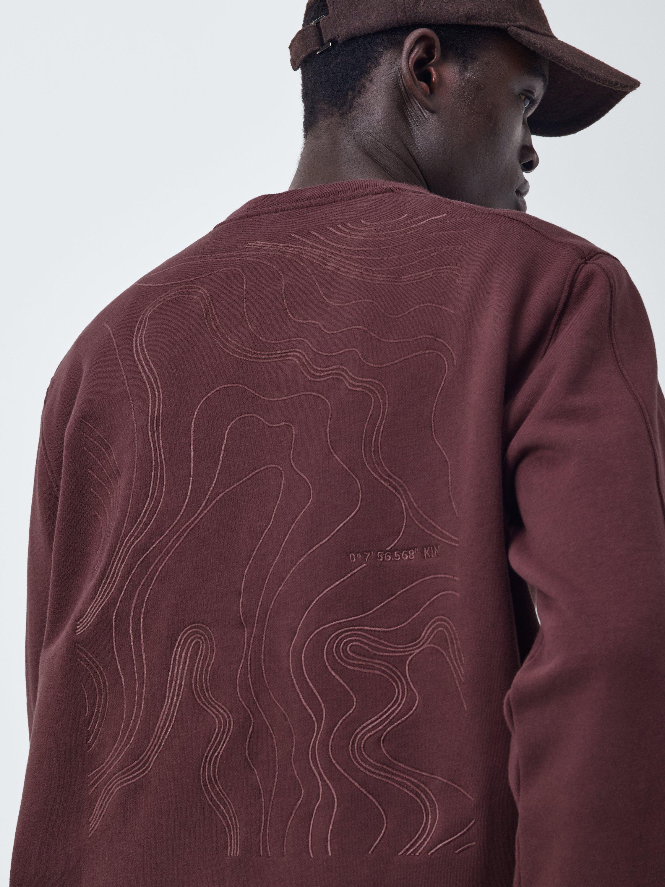 Product image 6 of 6, which shows Kin Logo Cotton Blend Jumper, Catawba Grape, S