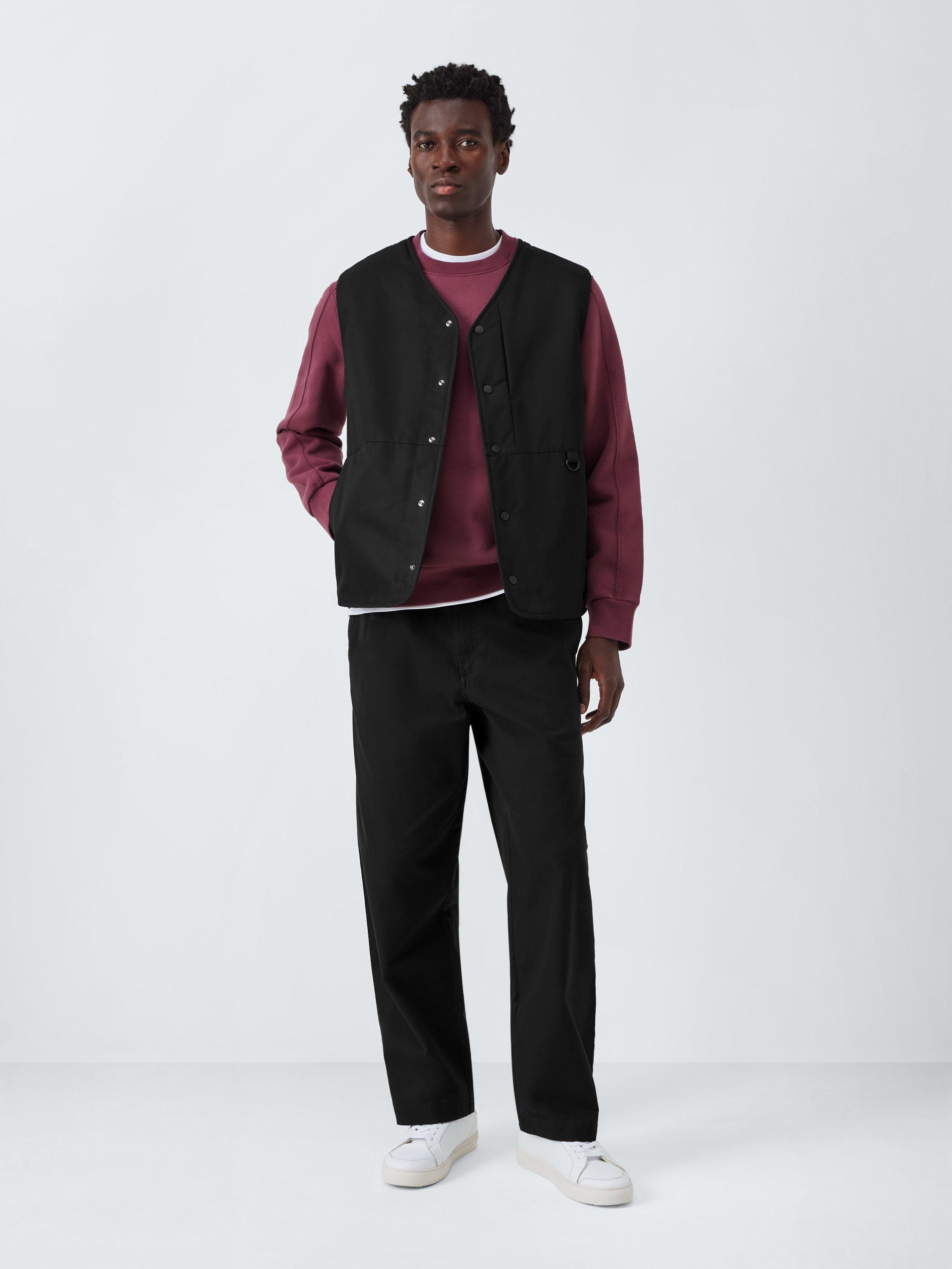 Product image 3 of 6, which shows Kin Washed Utility Gilet, Meteorite, S