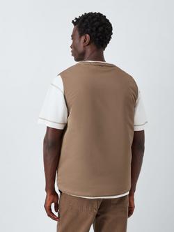 Kin Washed Utility Gilet - view 2, Brown