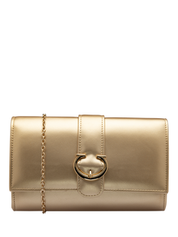 Ravel Alston Flapover Clutch Bag, Gold, Gold