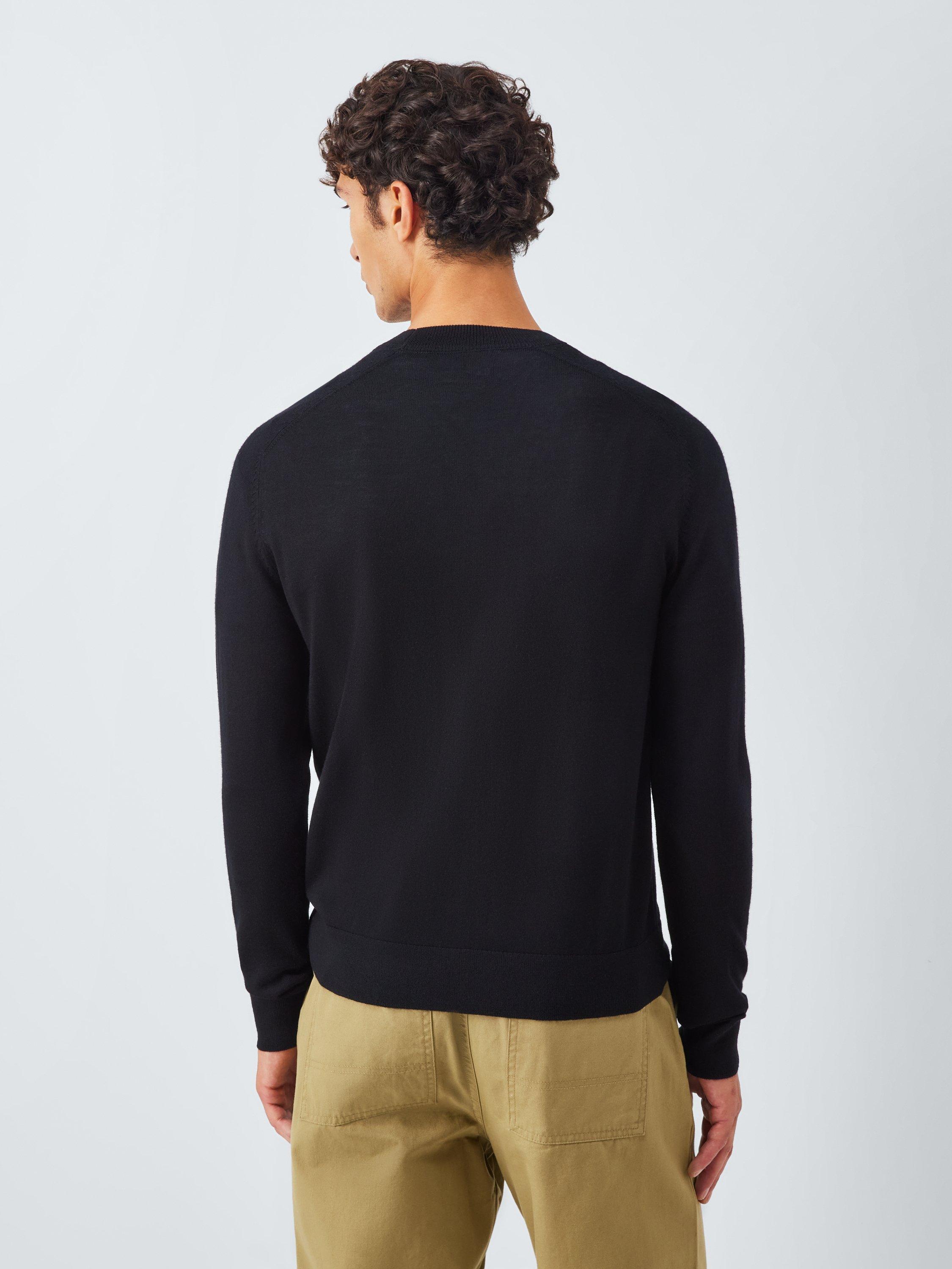 Product image 2 of 6, which shows Kin Merino Wool Saddle Neck Jumper, Meteorite, L