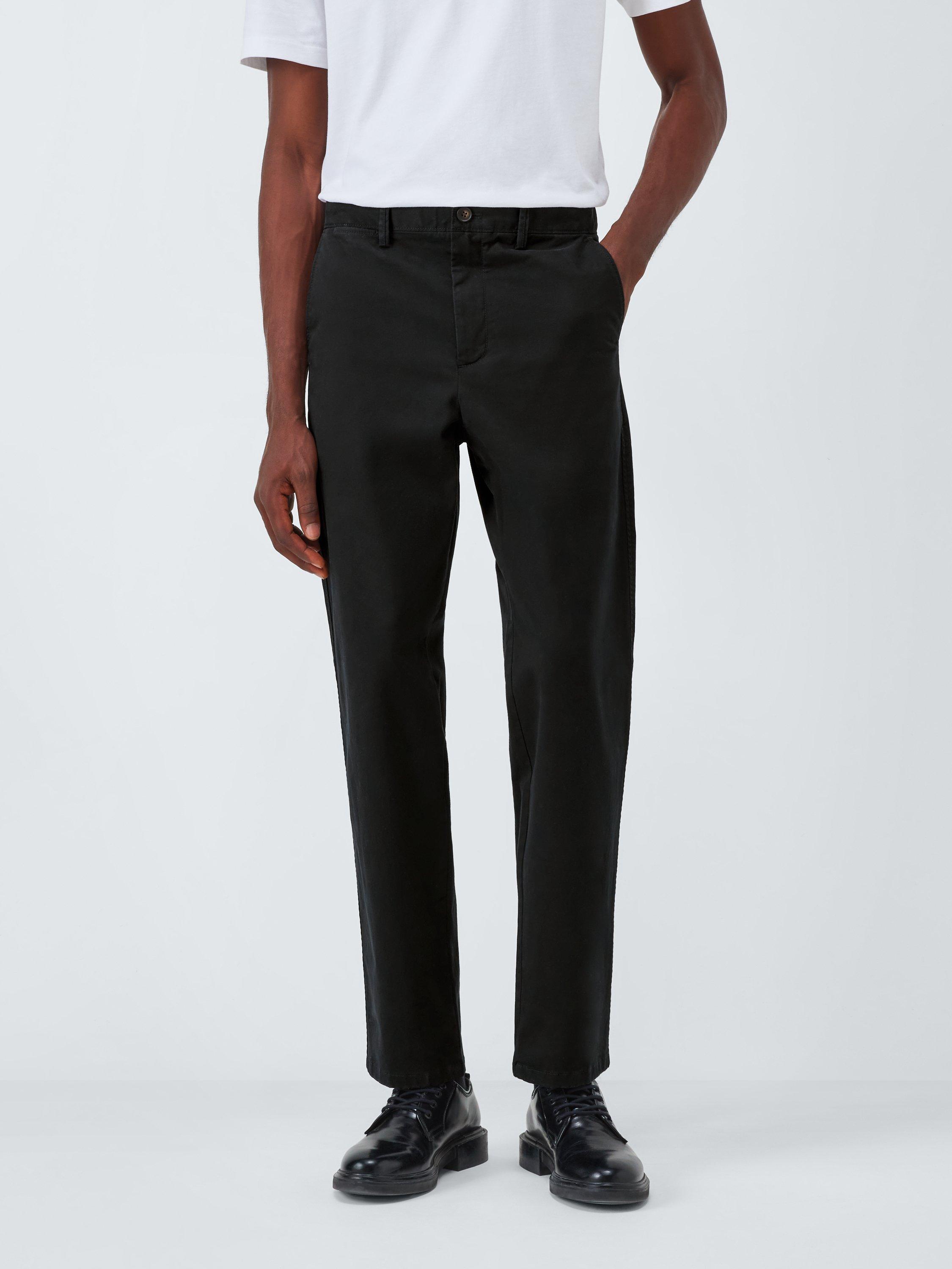 Product image 1 of 6, which shows John Lewis Slim Fit Cotton Chinos, Black, 30R