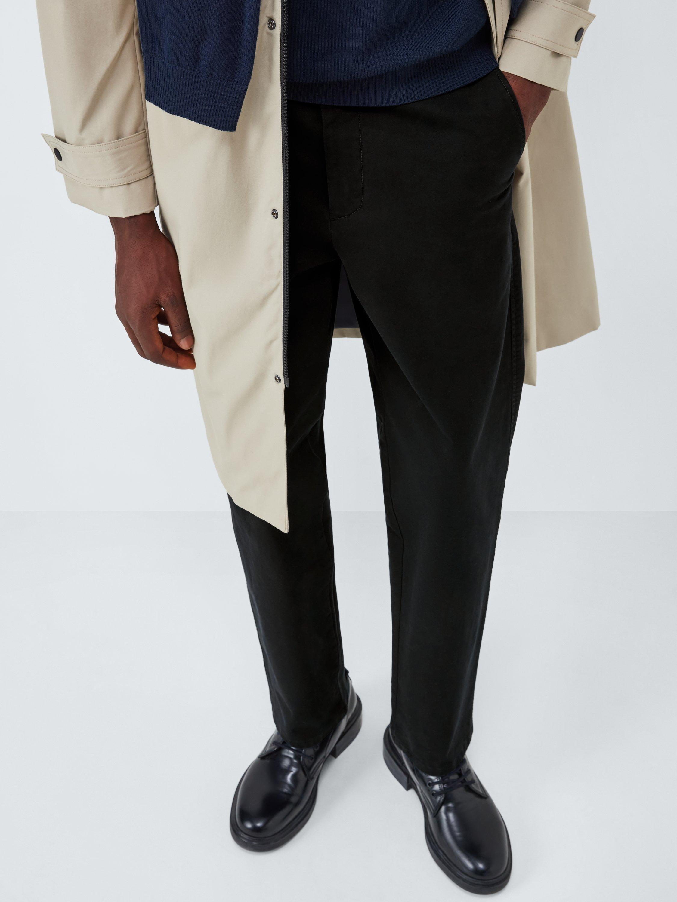 Product image 6 of 6, which shows John Lewis Slim Fit Cotton Chinos, Black, 30R