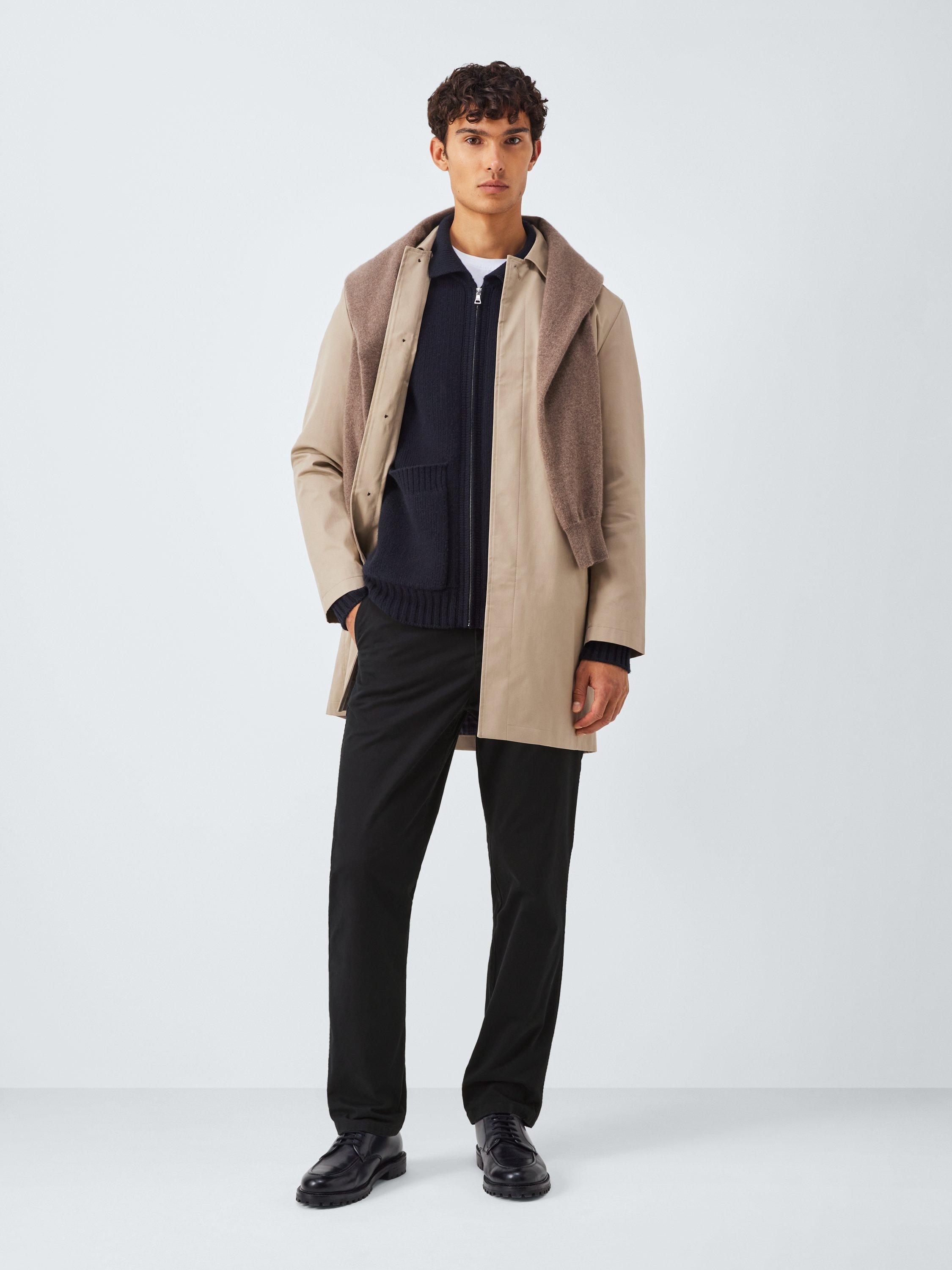 Product image 3 of 6, which shows John Lewis Straight Fit Cotton Blend Chinos, Black, 30R