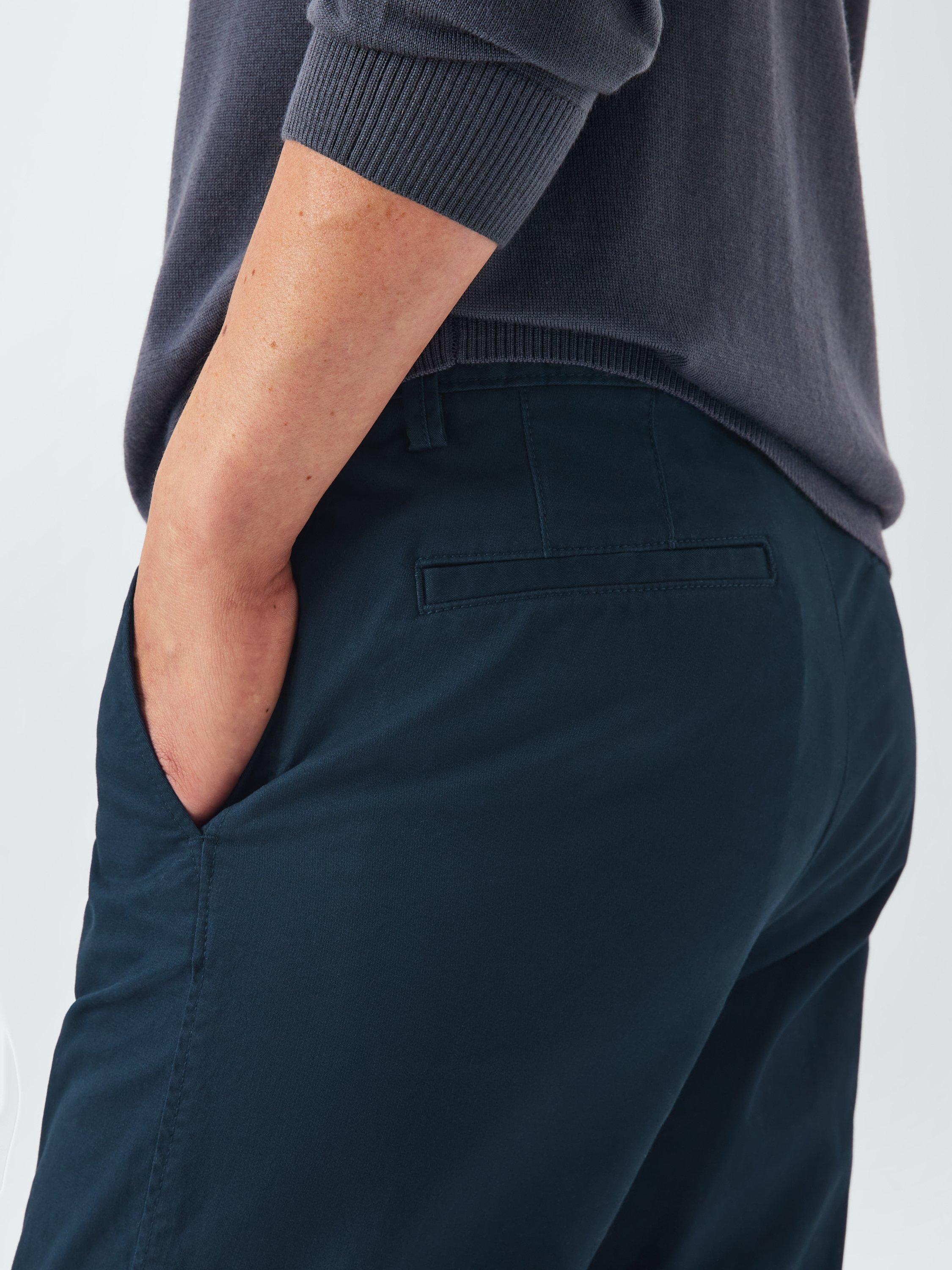 Product image 6 of 6, which shows John Lewis Slim Fit Cotton Chinos, Sky Captain, 30R