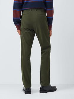 John Lewis Slim Fit Cotton Chinos - view 2, Forest Night