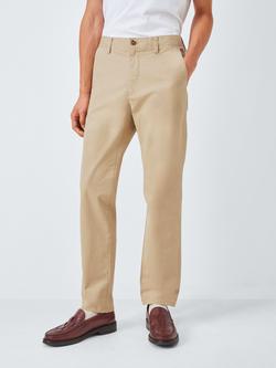 John Lewis Slim Fit Cotton Chinos, Cornstalk