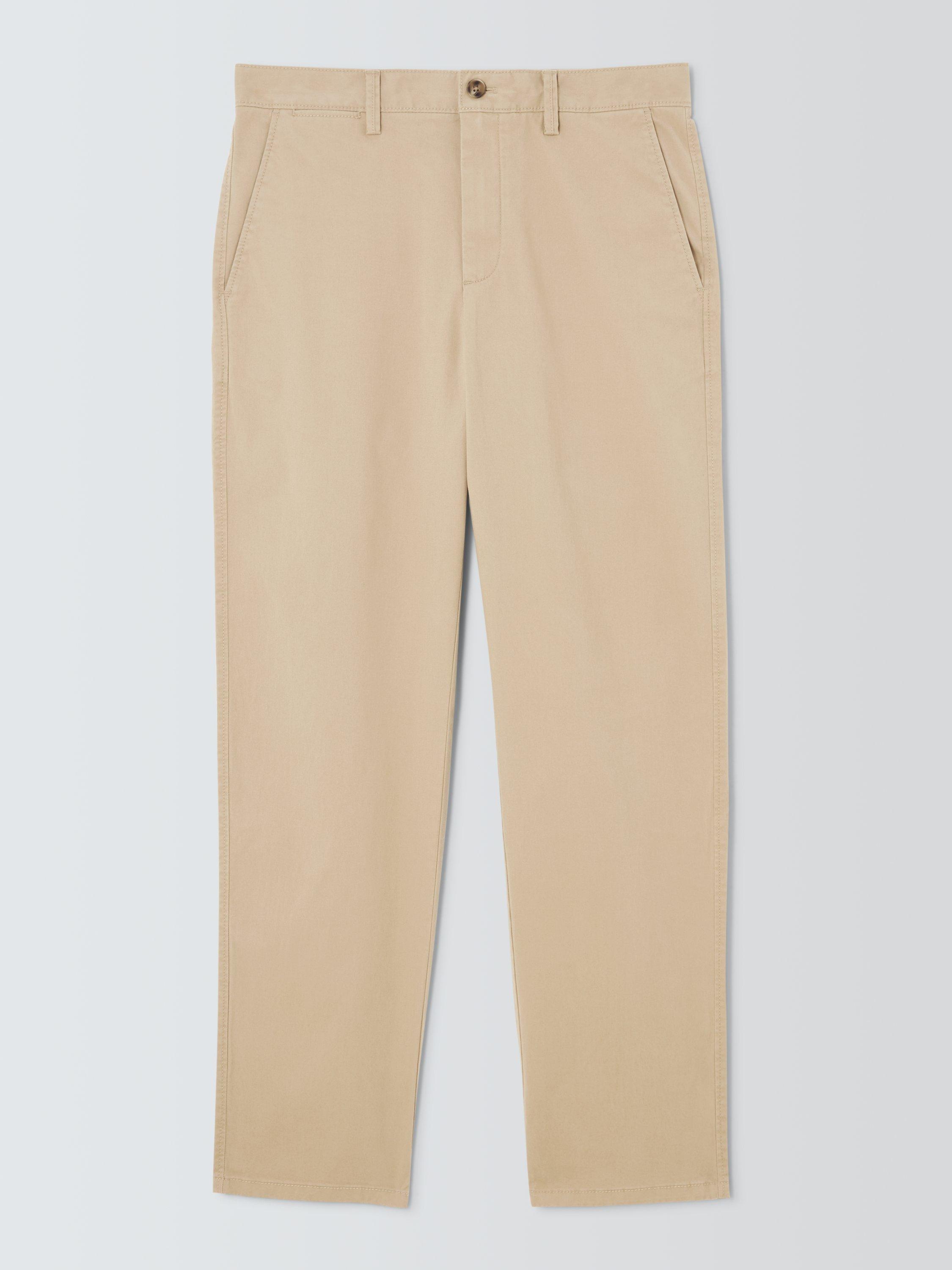 Product image 4 of 6, which shows John Lewis Straight Fit Cotton Blend Chinos, Cornstalk, 30R
