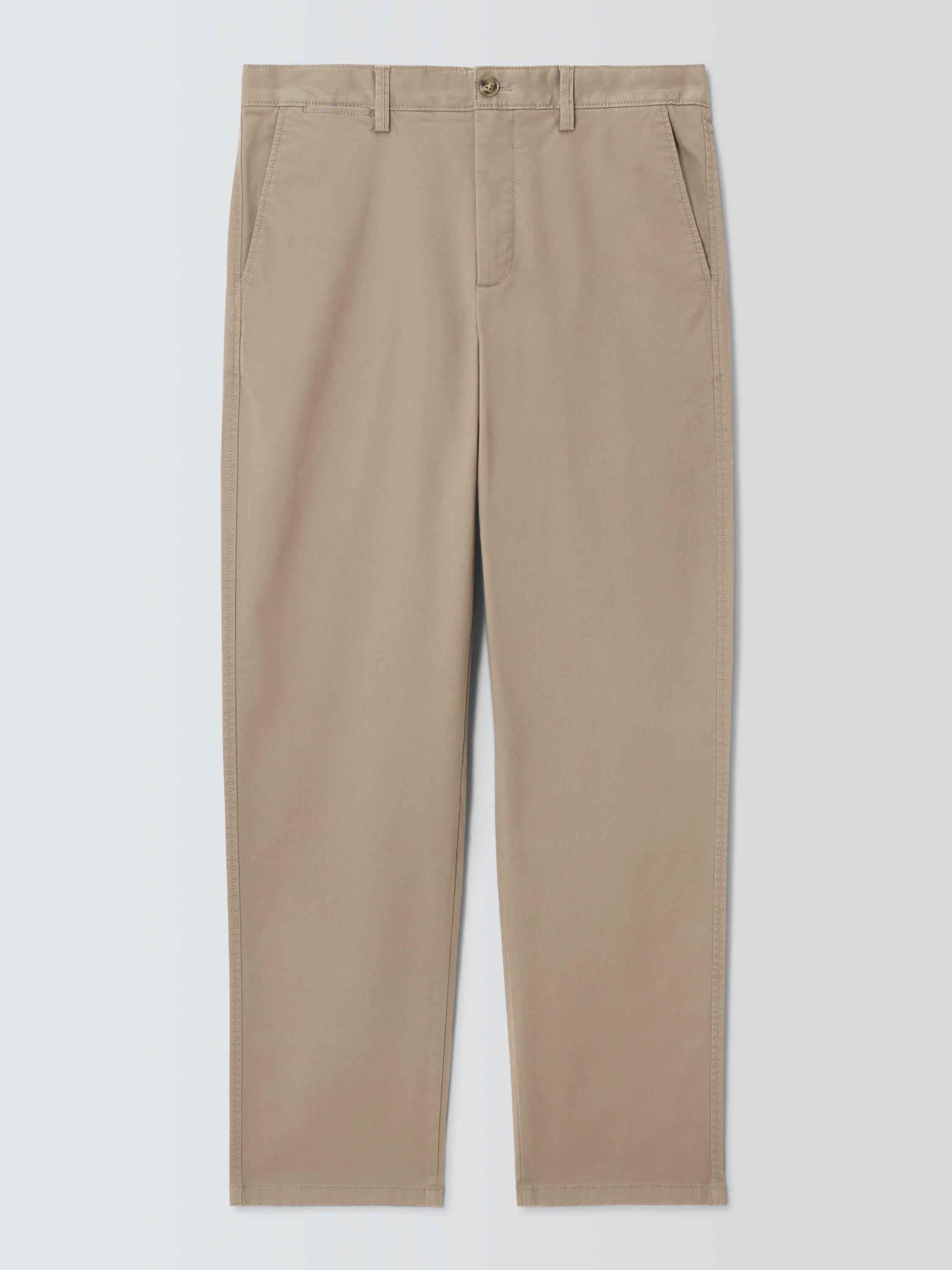 Product image 4 of 6, which shows John Lewis Straight Fit Cotton Blend Chinos, Walnut, 30R