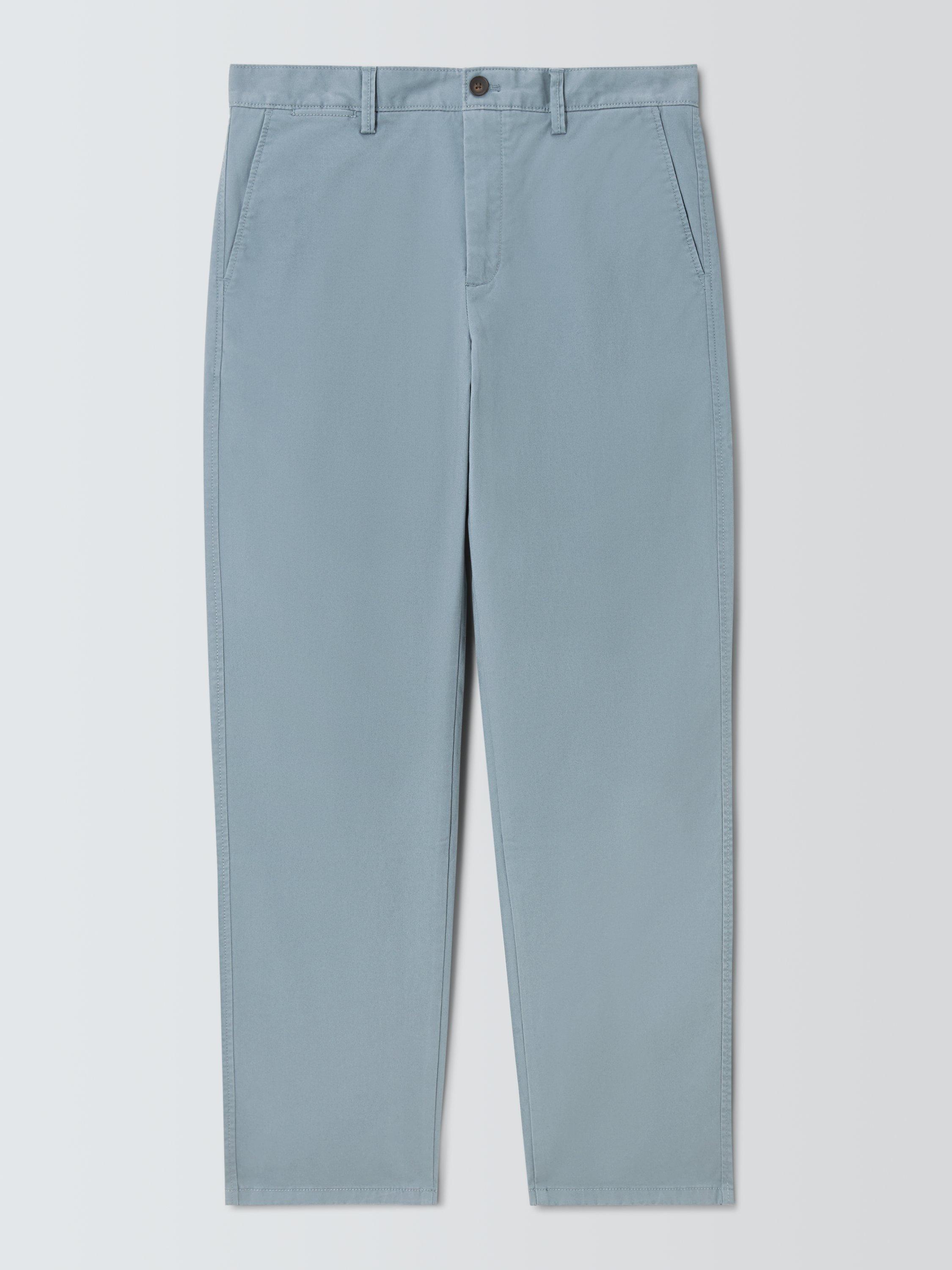 Product image 4 of 6, which shows John Lewis Straight Fit Cotton Blend Chinos, Flint Stone, 30R