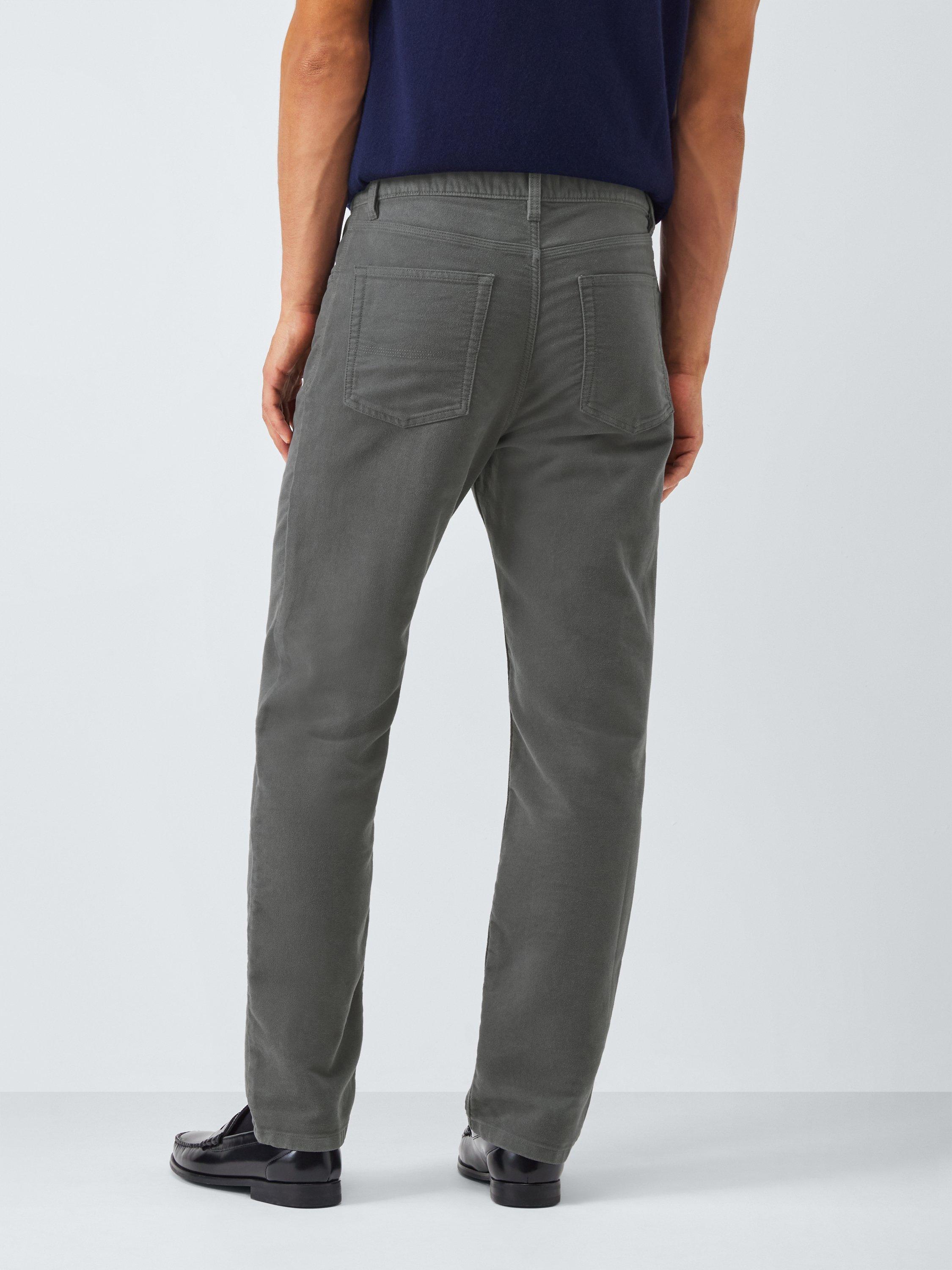 Product image 2 of 6, which shows John Lewis Moleskin Cotton Jeans, Asphalt, 34S