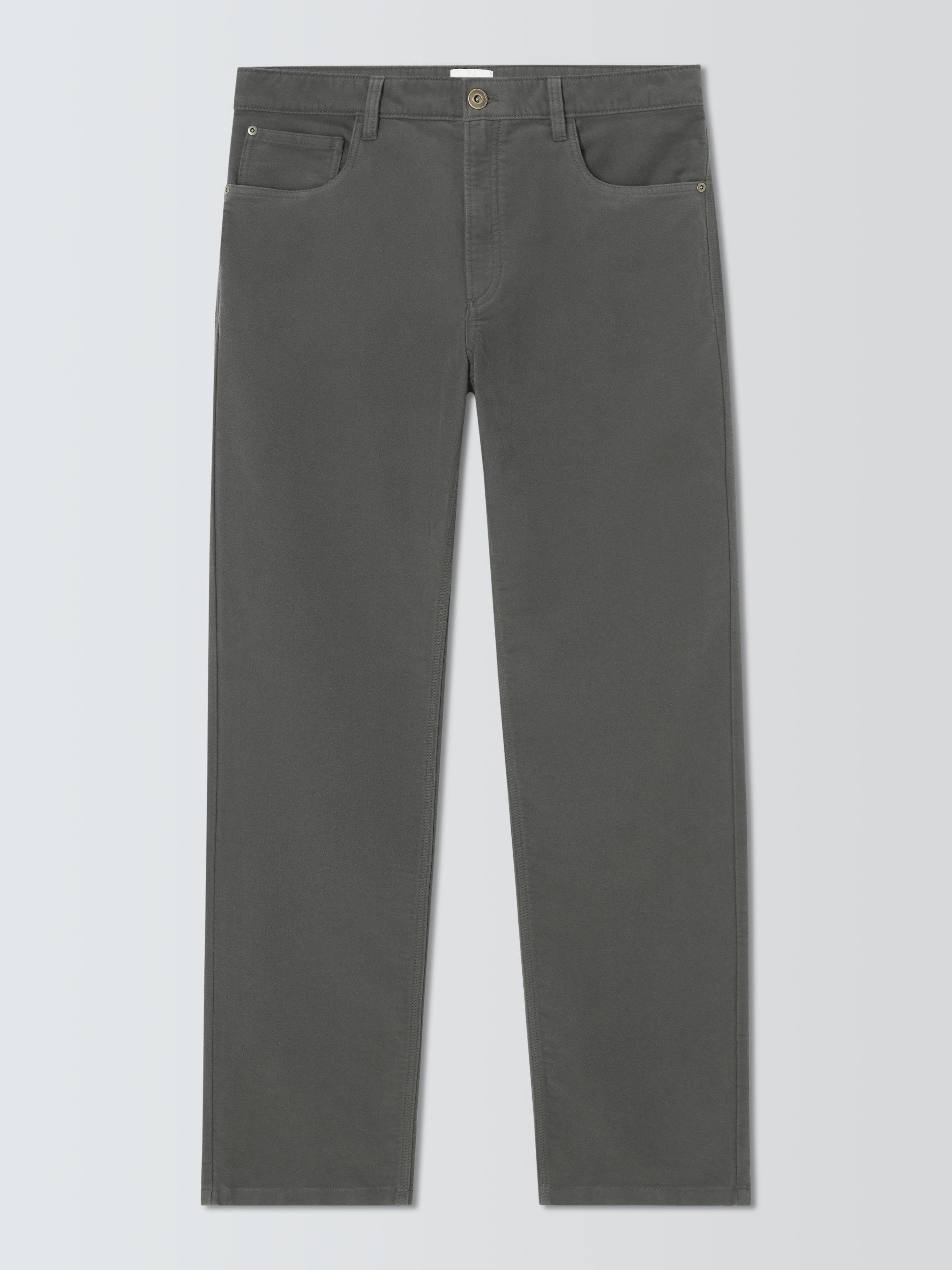 Product image 4 of 6, which shows John Lewis Moleskin Cotton Jeans, Asphalt, 34S