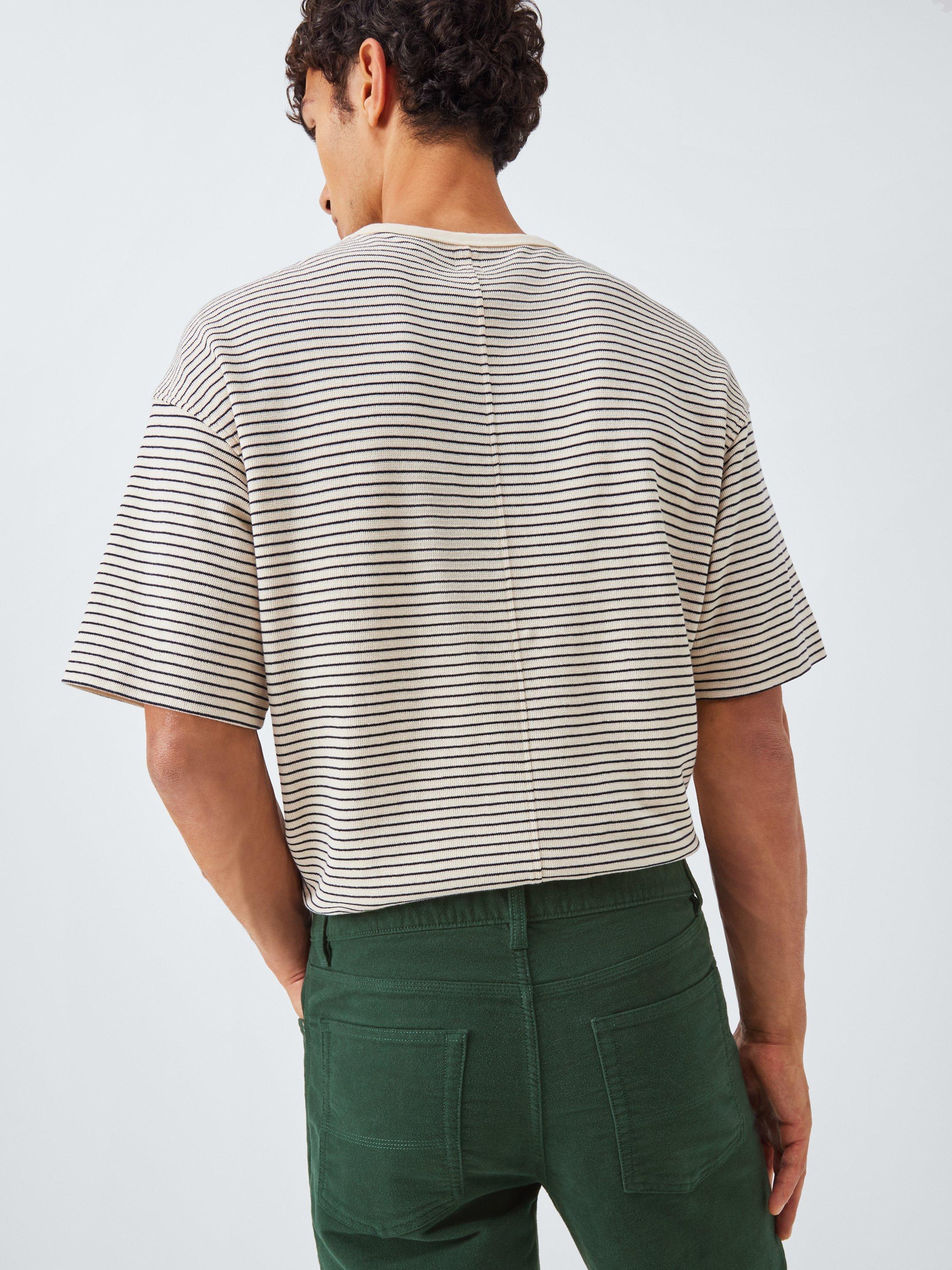 Product image 6 of 6, which shows John Lewis Moleskin Cotton Jeans, Darkest Spruce, 34R