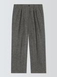 John Lewis Herringbone Wool Blend Trousers